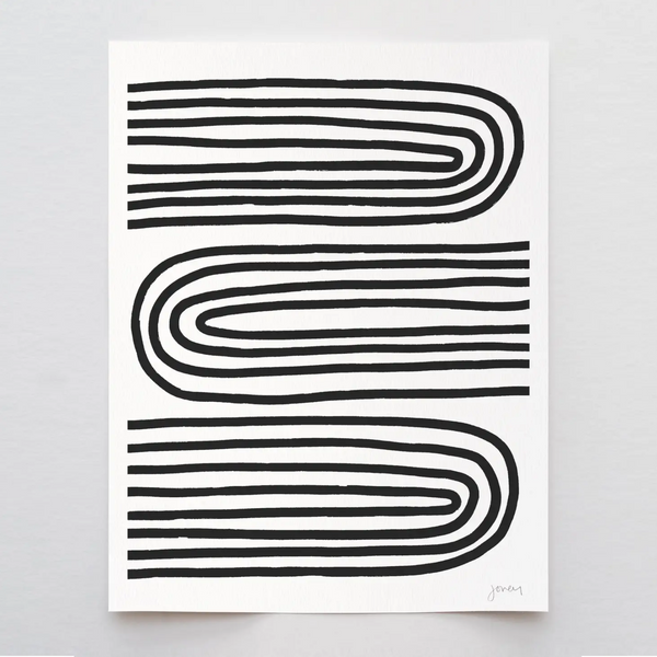 abstract lines art print