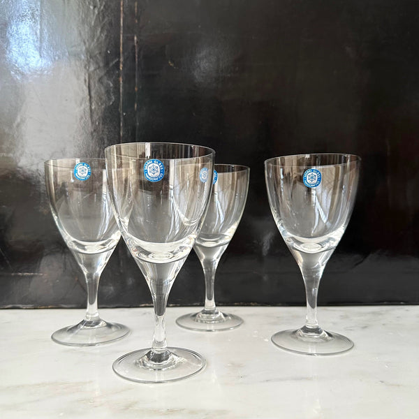 set of 4 | mid-century water goblets