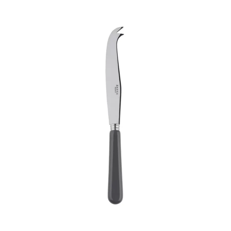 dark grey handle cheese knife
