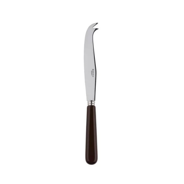 brown handle large cheese knife