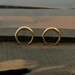 crescent horn studs