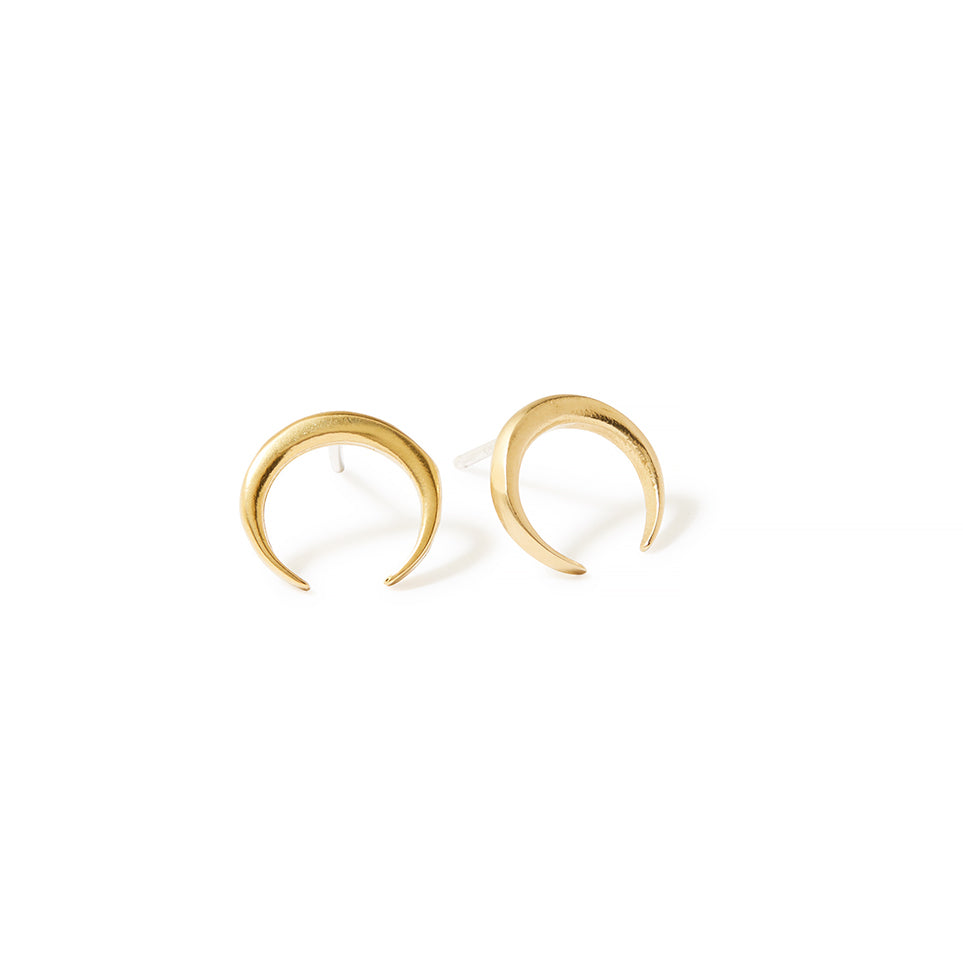 crescent horn studs