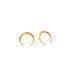 crescent horn studs