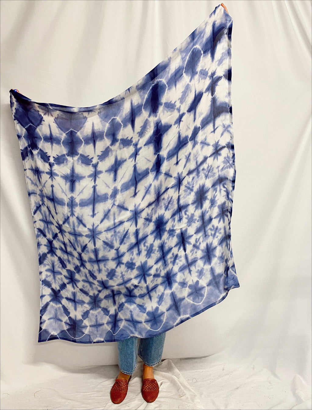 Explore Designs By Emelia Prince Ruyle - Midnight Silk Wool Blanket Scarf Hand Dyed